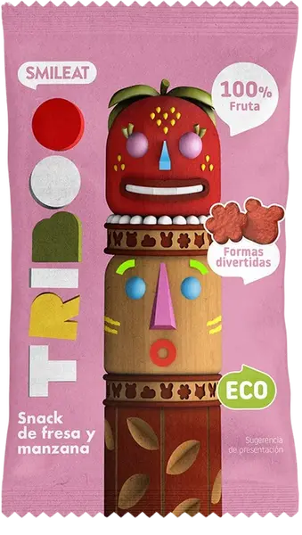 SMILEAT Eco Triboo ovocné jablkovo-jahodové cukríky 25 g