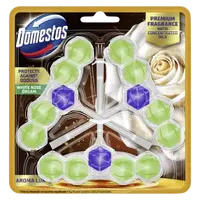 DOMESTOS Aroma Lux Biela ruža a olej z čajovníka WC blok 3 x 50 g