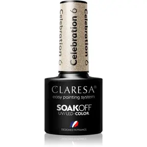 Claresa SoakOff UV/LED Color Celebration gélový lak na nechty odtieň 6 5 g