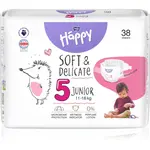 BELLA Baby Happy Soft&Delicate jednorazové plienky Junior 11-18 kg 38 ks