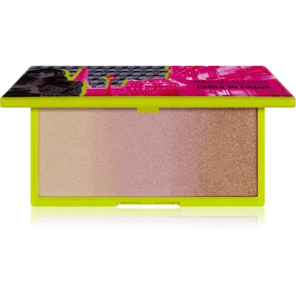 Revolution X Emily In Paris púdrový rozjasňovač s metalickým leskom odtieň In The Spotlight 12 g