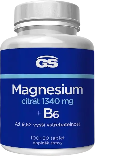 GS Magnesium citrát 1340 mg B6 567 g