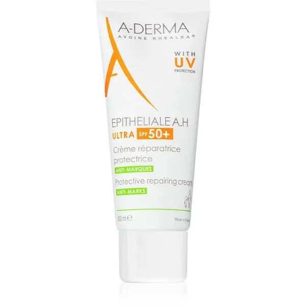 A-Derma Epitheliale A.H. Ultra Protective Repairing Cream ochranný krém pre citlivú pokožku SPF 50+ 100 ml