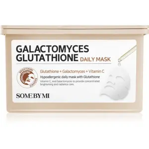Some By Mi Galactomyces Glutathione Daily Mask Pack rozjasňujúca plátienková maska veľké balenie 30 ks