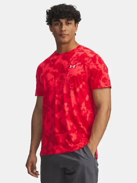 Men's T-shirt Under Armour UA Launch Printed SS-RED - Men's
