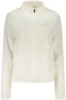 Biela fleecová mikina na zips