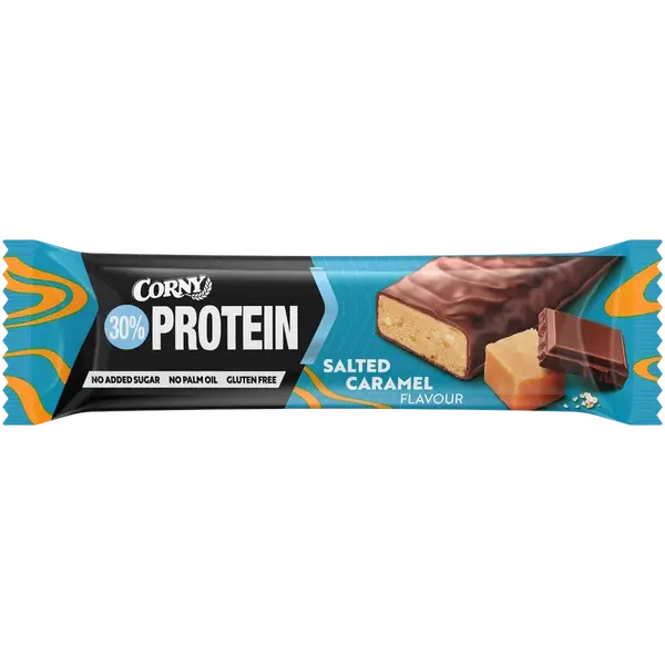 CORNY Protein 30 % proteínová tyčinka slaný karamel 50 g