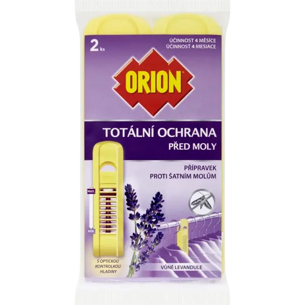 ORION Totálna ochrana proti šatňovým mólam Levanduľa 2 ks