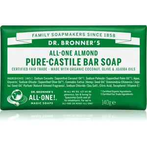 Dr. Bronner’s Almond tuhé mýdlo 140 g