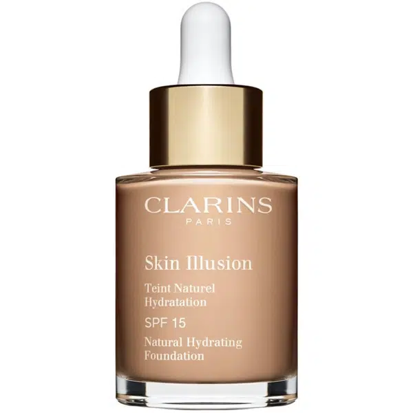 Clarins Skin Illusion Natural Hydrating Foundation rozjasňující hydratační make-up SPF 15 odstín 108W Sand 30 ml