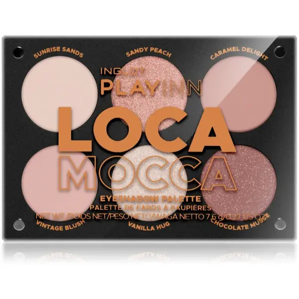 Inglot PlayInn Eyeshadow Palette paletka očních stínů odstín Loca Mocca 7.6 g