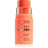 Revolution Fast Base tónovací balzám na rty a tváře odstín Peach 14 g