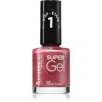 Rimmel Super Gel gelový lak na nehty bez užití UV/LED lampy odstín 023 Grape Sorbet 12 ml