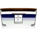 Woodwick Trilogy Evening Luxe vonná svíčka s dřevěným knotem (hearthwick) 453,6 g