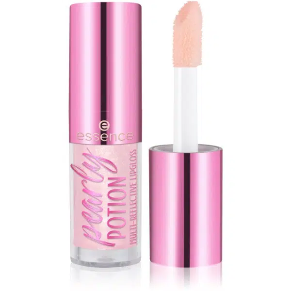 essence pearly POTION třpytivý lesk na rty odstín 01 Golden Peach 2.5 ml