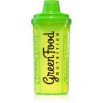 GreenFood Nutrition Shaker sportovní šejkr Transparent Green 500 ml