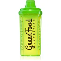 GreenFood Nutrition Shaker sportovní šejkr Transparent Green 500 ml