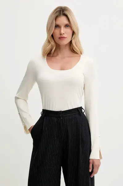 Svetr United Colors of Benetton dámský, béžová barva, 1W2AD10E5