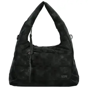 Trendy dámská koženková kabelka na rameno Coveri Ellisa, černá