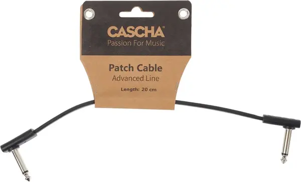 Cascha Advanced Line Patch Cable Flat Black 20cm