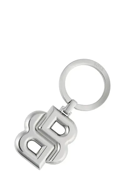 Přívěsek na klíče BOSS Double B Shinny Chrome