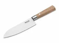 Böker Manufaktur Solingen 130437DAM Santoku damaškový nôž 17,2 cm hnedá