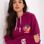 Sweatshirt-D10600BK02784A-fuchsia