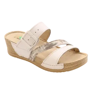 SANTÉ Dámské pantofle N209/1/10/10C BÍLÁ v.38