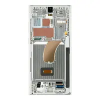 LCD + dotyk + přední kryt pro Samsung Galaxy S23 Ultra, lime/sky blue ( Service pack )