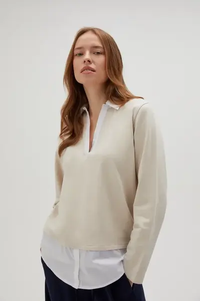 Marisse Women's Sweatshirt Z-Bl-4521 L.Beige