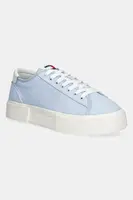 Sneakers boty Tommy Jeans FLATFORM CANVAS SNEAKER