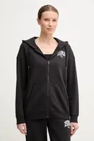 Mikina Puma dámská, černá barva, s kapucí, s potiskem, 685033