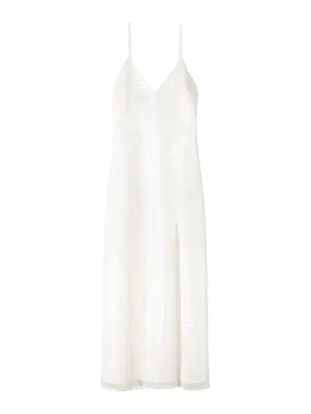 Bershka Večerné šaty  biela
