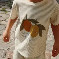 Souprava Konges Sløjd FAMO SET GOTS béžová barva, KS103190