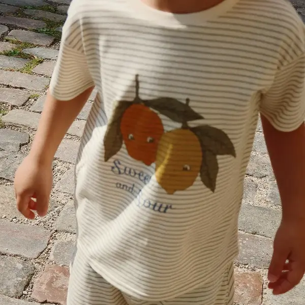 Souprava Konges Sløjd FAMO SET GOTS béžová barva, KS103190