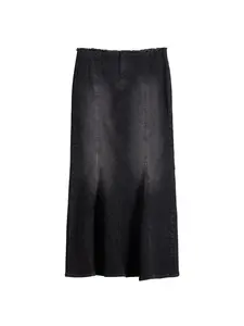 Bershka Sukňa  čierny denim