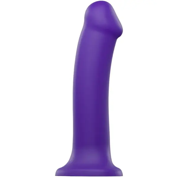 Ohybné dildo z dvojitého silikónu (20 cm), fialové