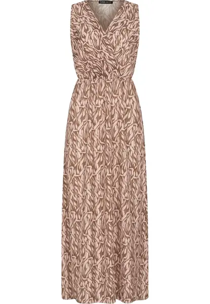 Cloud5ive Šaty  béžová / hnedá