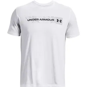 Under Armour CAMO CHEST STRIPE Pánské triko, bílá, velikost S