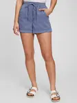 Modré dámské šortky s pružným pásom GAP