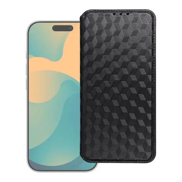 Flipové pouzdro Cubic Book pro Samsung Galaxy S26, černá