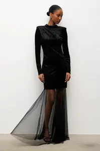 Velurové šaty Answear.LAB