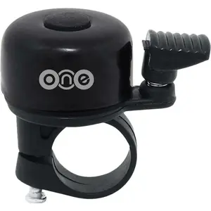 One MINI Zvonček na bicykel, čierna, veľkosť