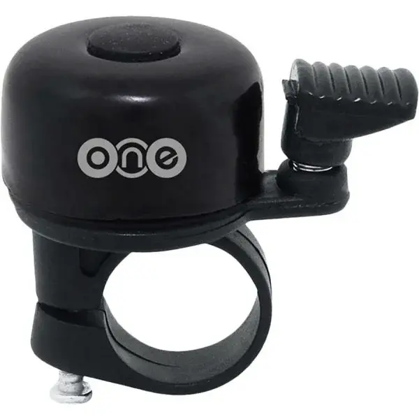 One MINI Zvonček na bicykel, čierna, veľkosť