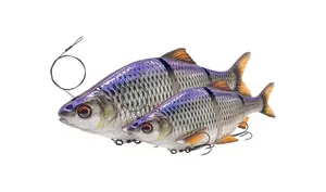 Savage gear gumová nástraha 3d line thru roach slow sinking clear rudd - 18 cm 80 g