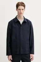 Vlněná bunda A.P.C. veste kerlouan doublee tmavomodrá barva, přechodná, WOARO.H03208