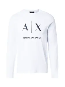ARMANI EXCHANGE Tričko  čierna / biela