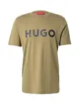 HUGO Tričko 'Dulivio'  olivová / čierna