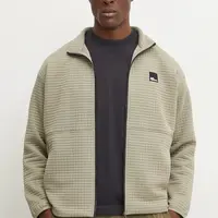 Mikina Jack Wolfskin Mogari pánská, béžová barva, hladká, A63846