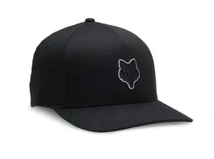 Fox kšiltovka Head Flexfit Black | Černá | Velikost L/XL